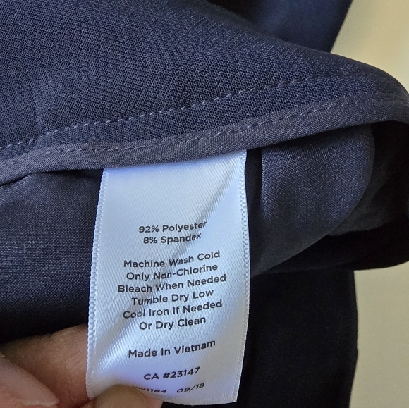 Talbots Wide Leg Dress Pants Blue Size 12 - Picture 6 of 10